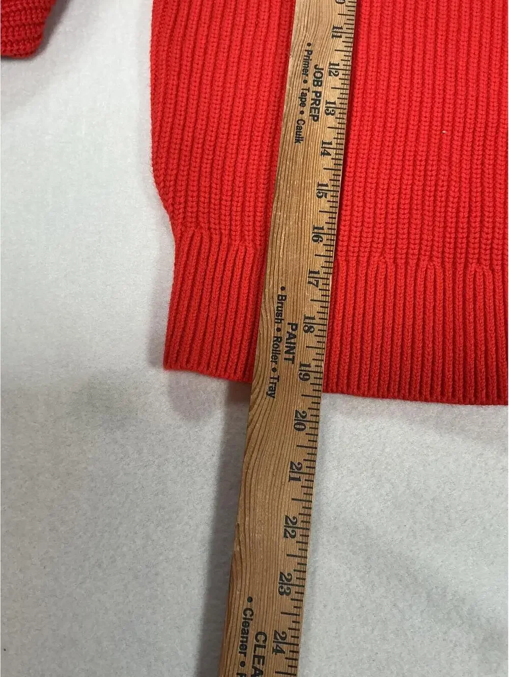 Everlane Red Ribbed Crewneck Sweater Organic Cotton XXS - Picture 3 of 8